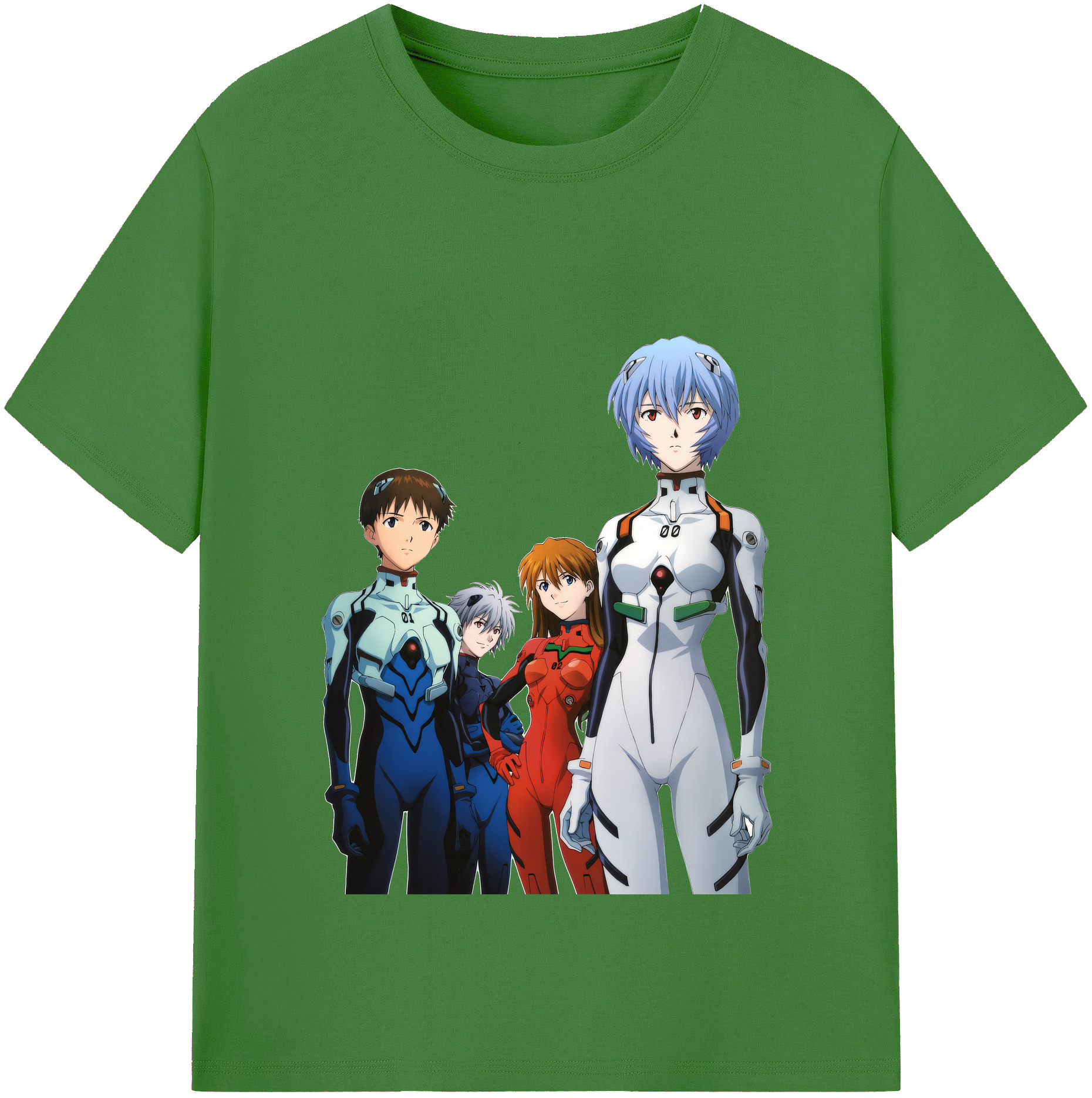 （画像用） EVA 新世紀エヴァンゲリオン レディースカジュアルプリントTシャツ（綿100％）